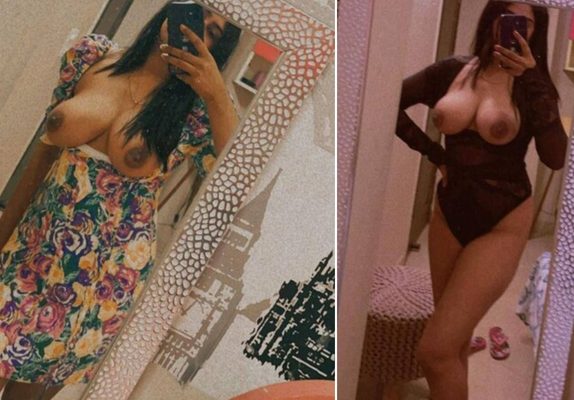 Super Sexy Desi Maal Showing Her Big Round Desi Boobs