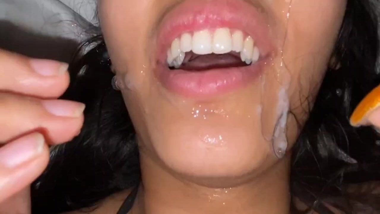 Sexy Desi Bitch Taking Cum in Mouth with Dirty Hindi Talk